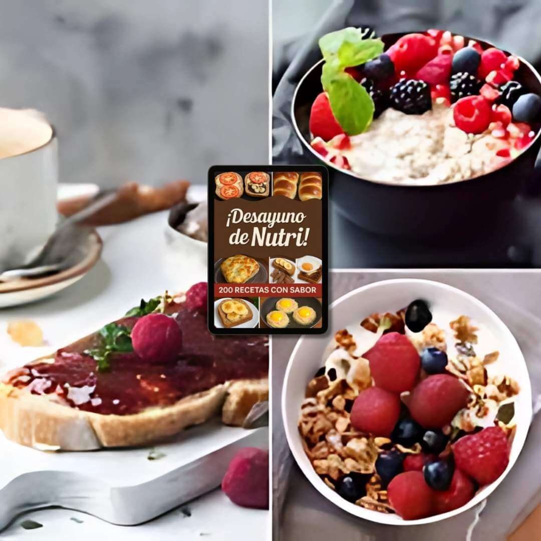 200 DESAYUNOS NUTRITIVOS ( CON SABOR) Recetas bajas en calorías inspiradas por la nutricionista Sasha Fitness