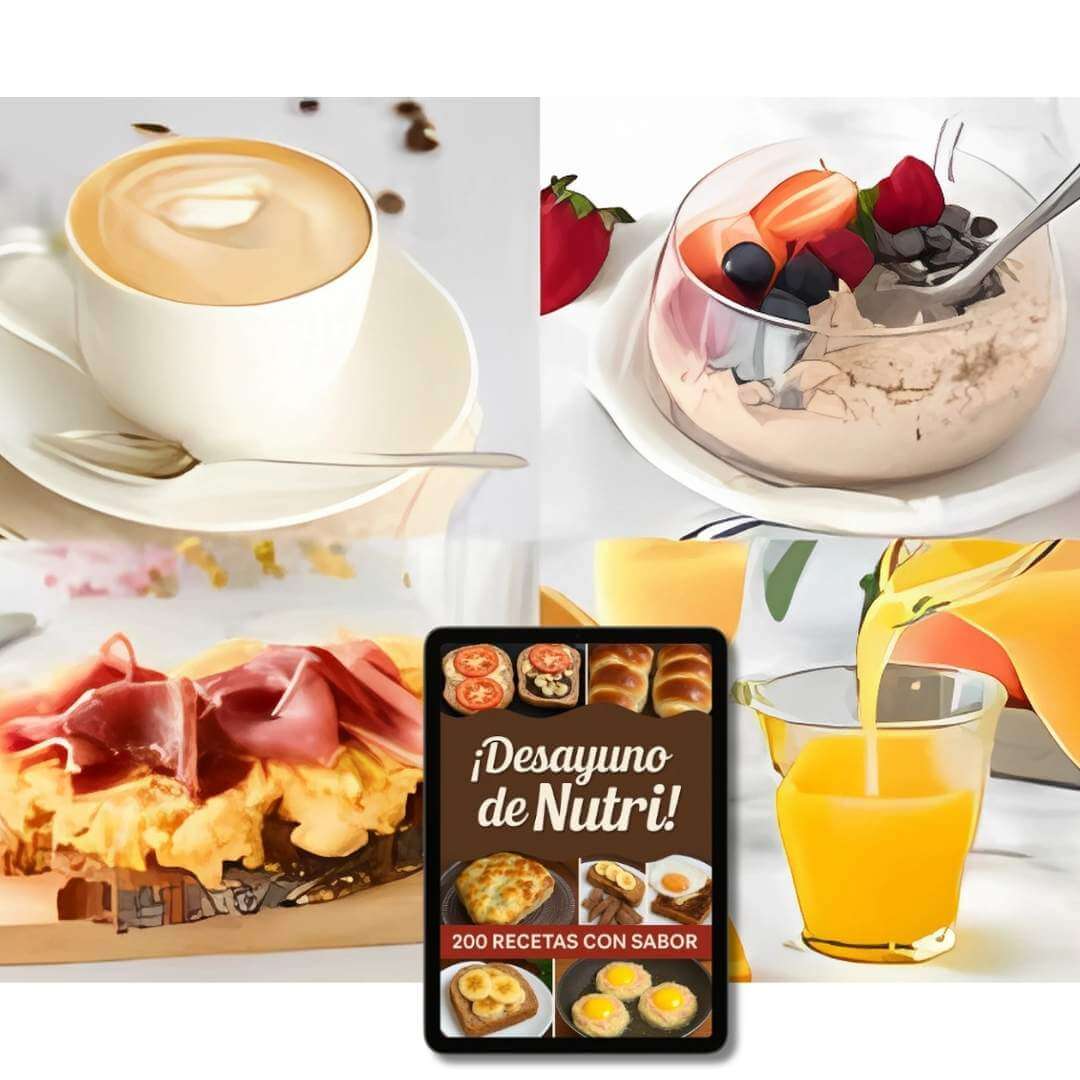 200 DESAYUNOS  NUTRITIVOS ( CON SABOR) Recetas bajas en calorías inspiradas por la nutricionista Sasha Fitness